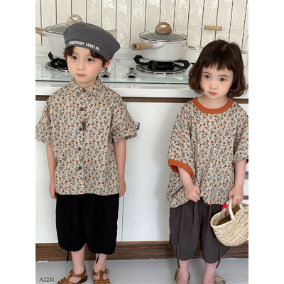 A2231 ÁO HOA COUPLE CHO BÉ