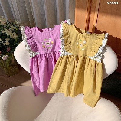 V5489 Váy babydoll cánh tiên xinh xắn bé gái