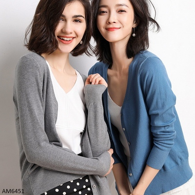 AM6451  ÁO CADIGAN NỮ BASSIC