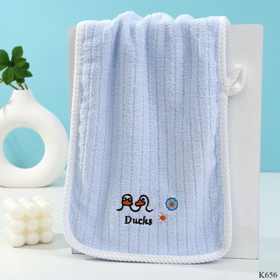 K656 SÉT 5 KHĂN MẶT BÉ THÊU VỊT