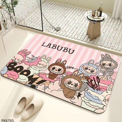 PK6765  THẢM NỈ THẤM HÚT CHỐNG TRƯỢT LABUBU