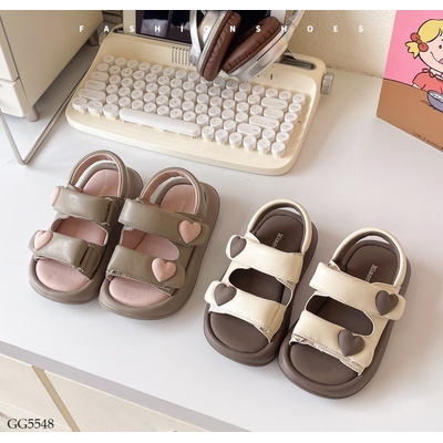 GG5548 DÉP SANDAL TIM CHO BÉ GÁI