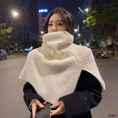 K663 KHĂN CHOÀNG LEN PHỐI CÙNG QUẦN ÁO