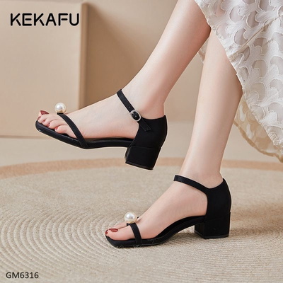 GM6316 GUỐC GÓT VUÔNG ĐÍNH NGỌC KEKAFU