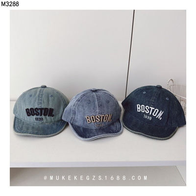 M3288 MŨ LƯỠI TRAI DENIM BOSTON CHO BÉ