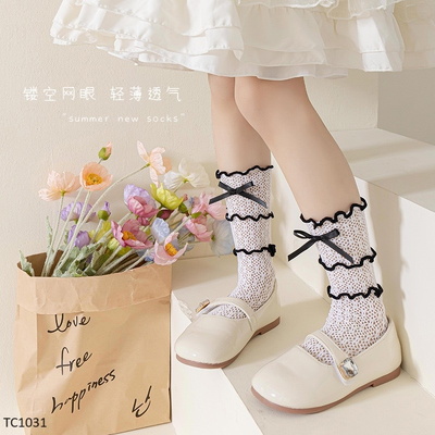 TC1031 TẤT REN NƠ CHO BÉ