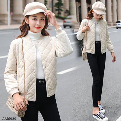 AM6939 ÁO BOMBER NHUNG TRÁM NỮ