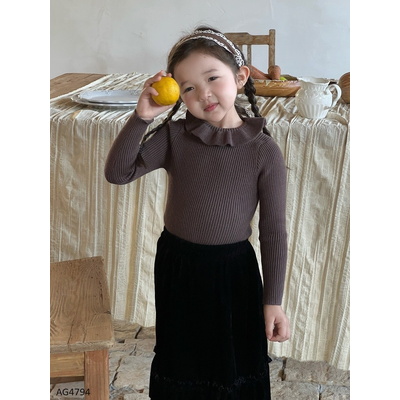 AG4794 ÁO LEN CỔ BÈO BG