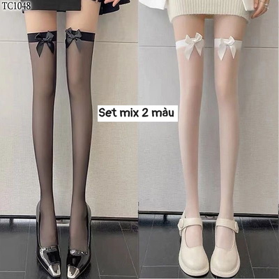 TC1048 SET 2 ĐÔI TẤT NƠ ĐÙI