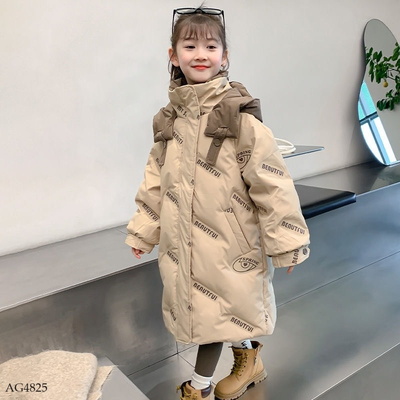 AG4825 ÁO PHAO DÁNG DÀI CHO BÉ GÁI