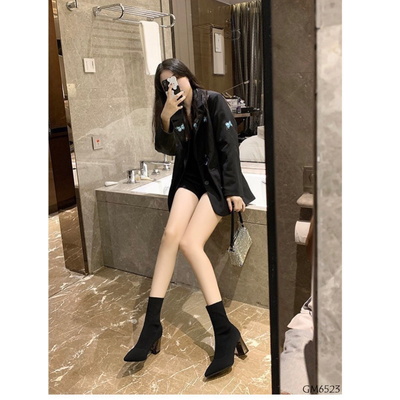 GM6523  BOOT NỮ LEN CHUN