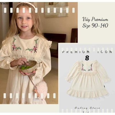 V5650 BST VÁY BABYDOLL CHO BÉ GÁI