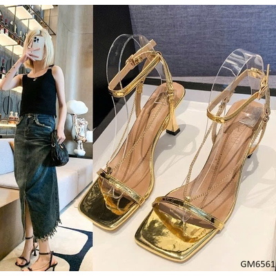 GM6561 SANDAL CAO GÓT QUAI MẢNH