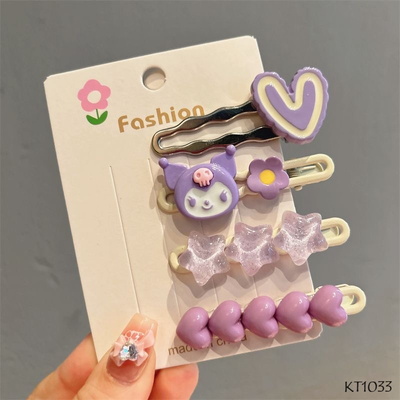 KT1033 VỈ 4 KẸP TÓC CHO BÉ