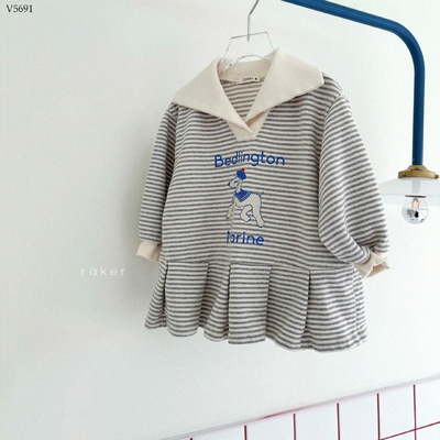 V5691 VÁY NỈ THU ĐÔNG CHO BÉ