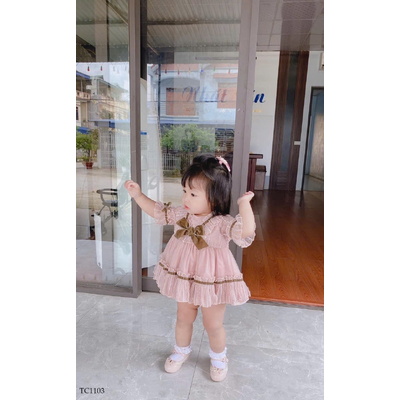 TC1103 SET 5 ĐÔI TẤT PHỐI REN CHO BÉ GÁI
