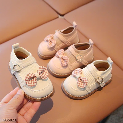 GG5823 GIÀY BÚP BÊ NƠ CỔ CHUN