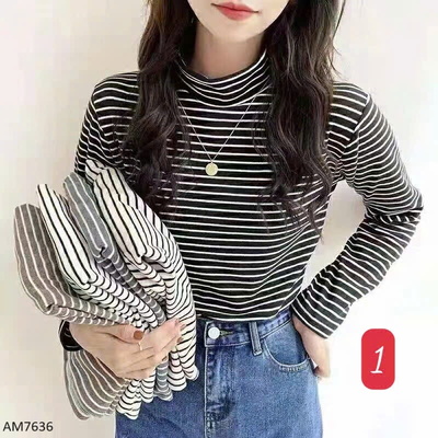 AM7636 ÁO DÀI TAY KẺ NỮ