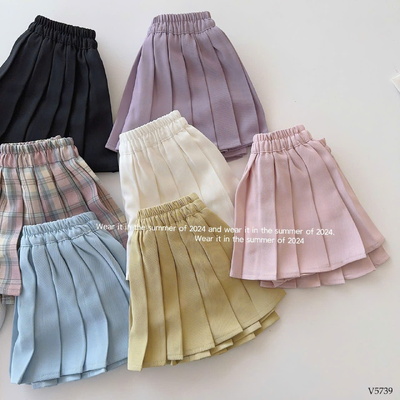 V5739 CHÂN VÁY XẾP LY CHO BÉ