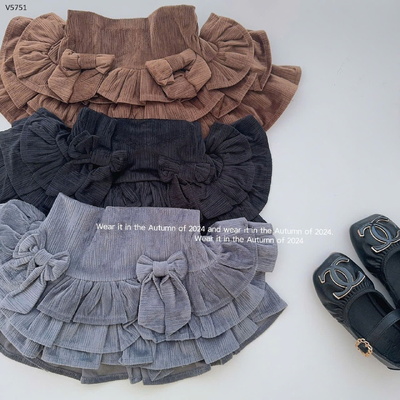 V5751  CHÂN VÁY XẾP LY NƠ