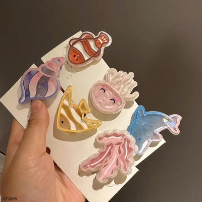 KT1065 SET 8C KẸP TÓC SINH VẬT BIỂN