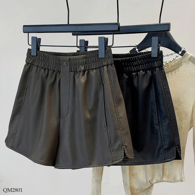 QM2801 QUẦN SHORT DA CHO NỮ