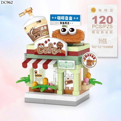 DC962 SET 4 MÔ HÌNH NHÀ LẮP GHÉP