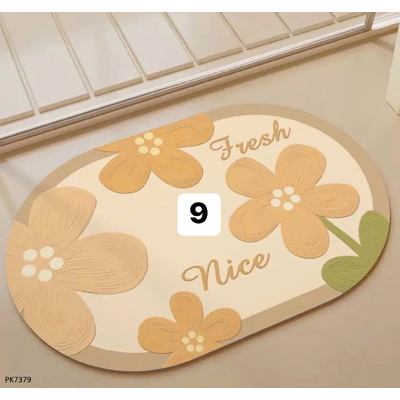 PK7379 THẢM HOA DECOR CHẤT LIỆU BÙN TẢO CÁT XỊN XÒ
