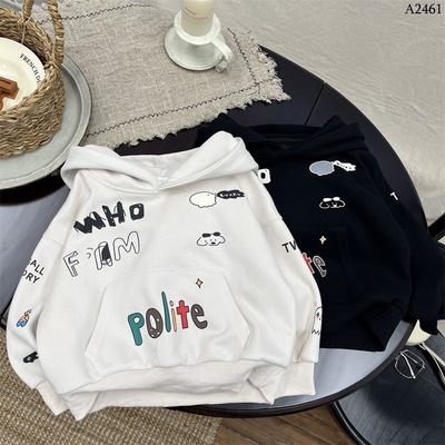 A2461 ÁO HOODIE IN HÌNH CHO BÉ