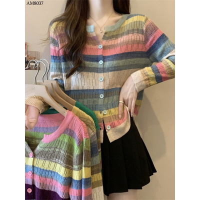 AM8037 ÁO KHOÁC LEN SẮC MÀU
