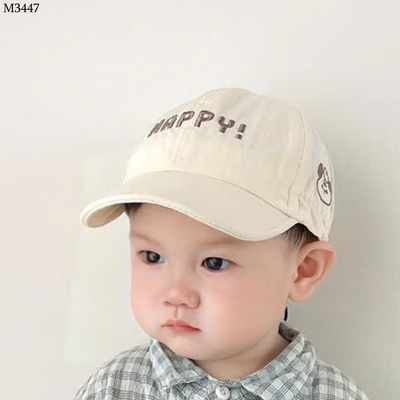M3447 MŨ LƯỠI TRAI HAPPY CHO BÉ