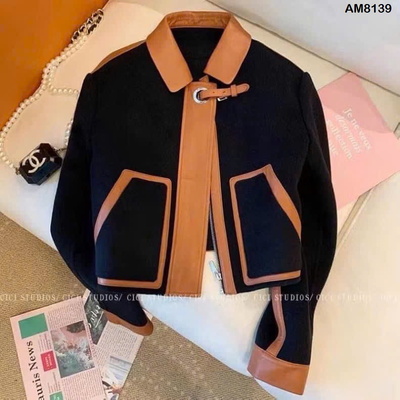 AM8139 Áo dạ khóa kéo thời trang