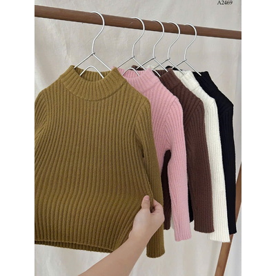 A2469 ÁO LEN CAO CỔ CHO BÉ