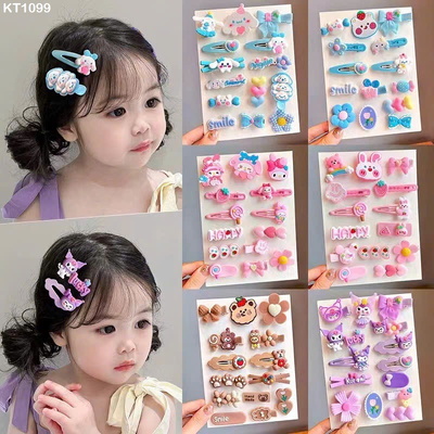 KT1099 Set 14 kẹp tóc kuromi và những người bạn cho bé