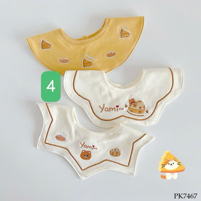 PK7467 SET 3 YẾM SIZE NHÍ CHO BÉ