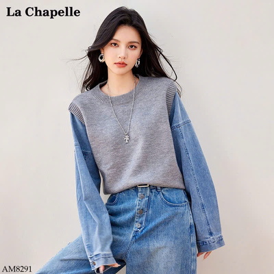 AM8291 ÁO LEN PHỐI TAY JEAN HÃNG LA CHAPELLE