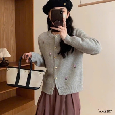 AM8307 ÁO CARDIGAN LEN HOA CHO NỮ 