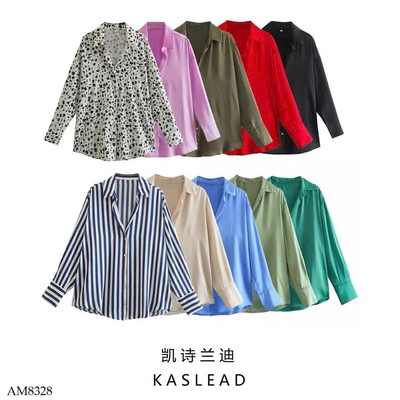 AM8328 ÁO SƠ MI LỤA SATIN CHO NỮ HÃNG KASLEAD
