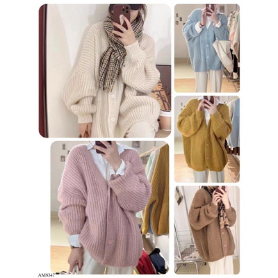 AM8347 CARDIGAN LEN NỮ DÁNG RỘNG