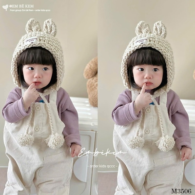 M3506 MŨ LEN LABUBU CHO BÉ