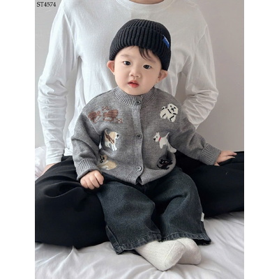 ST4574 SET ÁO LEN + QUẦN JEAN CHO BÉ
