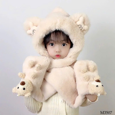 M3507 MŨ LÔNG KÈM GĂNG TAY CHO BÉ