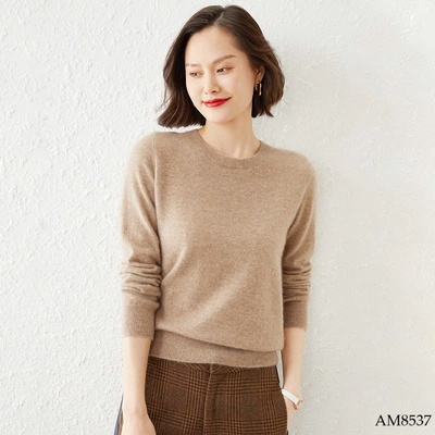 AM8537 ÁO LEN CỔ TRÒN CHO NỮ