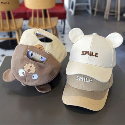 M3511 MŨ LƯỠI TRAI SMILE TAI GẤU