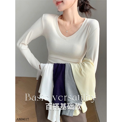 AM8617.01 ÁO THUN CỔ V THU ĐÔNG