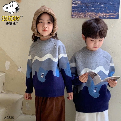 A2538 ÁO LEN PHỐI MÀU NHÀ SNOOPY