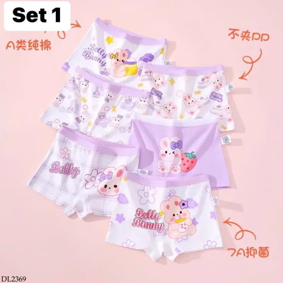 DL2369 SET 6 QUẦN CHÍP ĐÙI CHO BÉ GÁI GIÁ MỚI