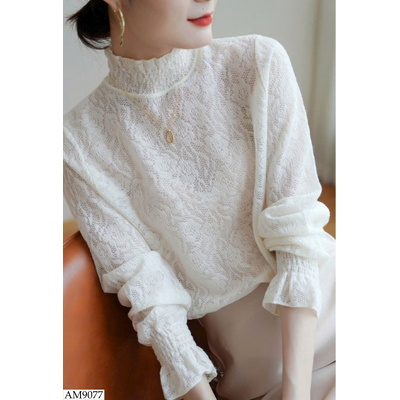 AM9077 ÁO REN KEM SANG CHẢNH