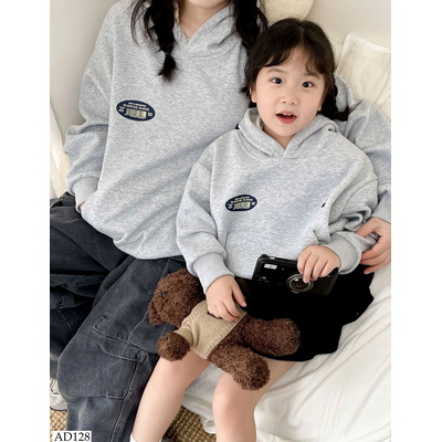 AD128 ÁO NỈ HOODIE CHO CẢ NHÀ