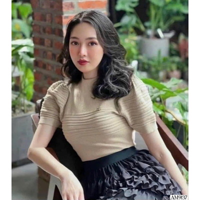 AM9137 ÁO LEN GÂN TAY BỒNG